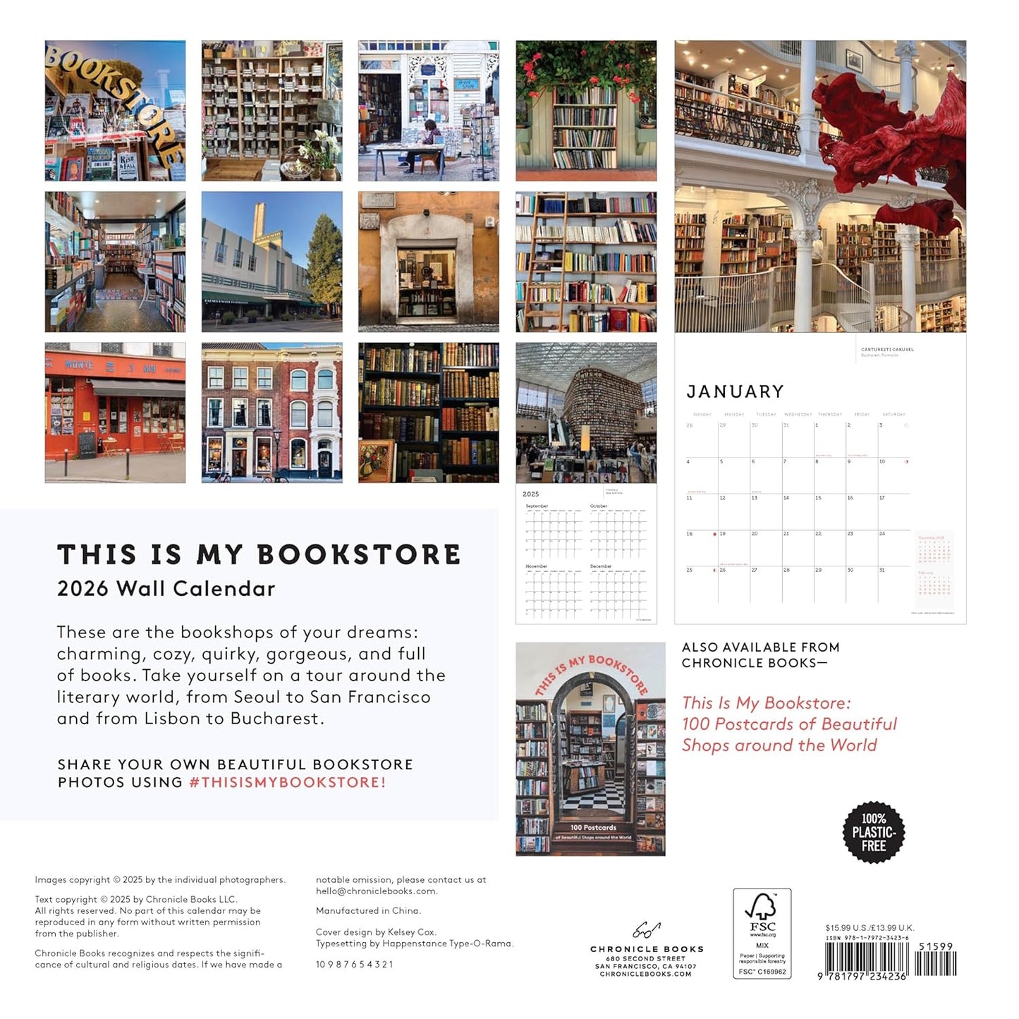 This Is My Bookstore 2026 Wall Calendar