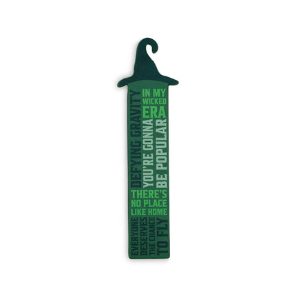 Wicked Witch Hat (Green) Faux Leather Bookmark