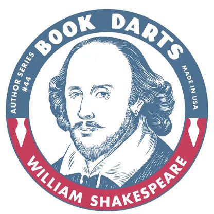 William Shakespeare Author Series Book Darts Tin - Mixed 50 Darts