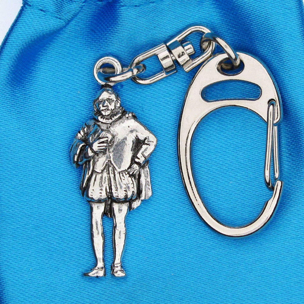 William Shakespeare Pewter Keyring