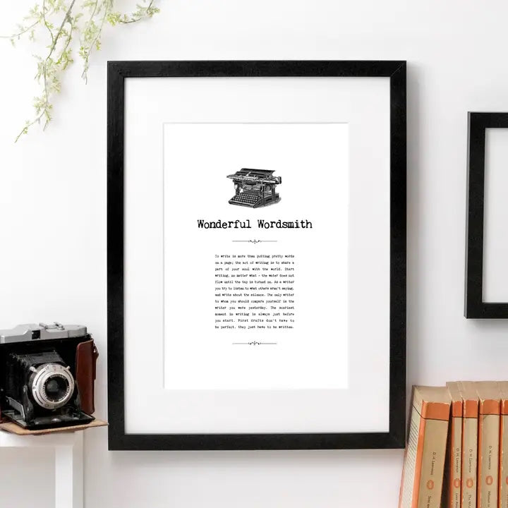 Wonderful Wordsmith Unframed A5 Print