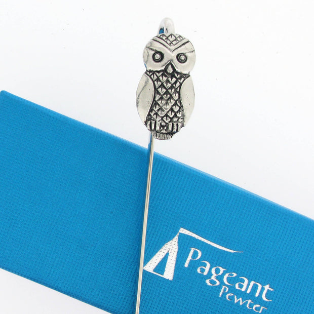Owl Pewter Bookmark