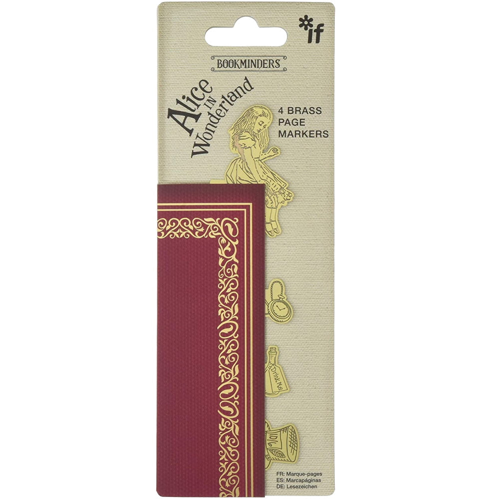 Alice in Wonderland Brass Bookminders Page Markers