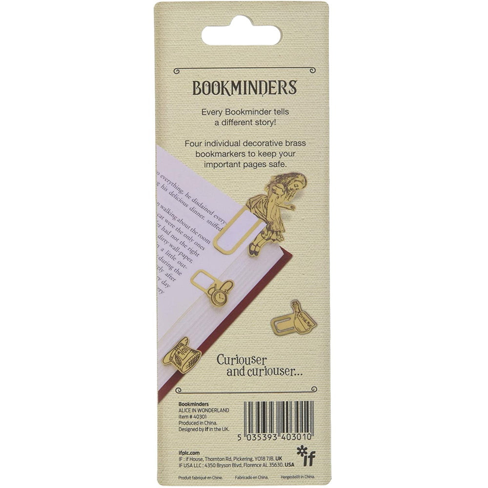 Alice in Wonderland Brass Bookminders Page Markers