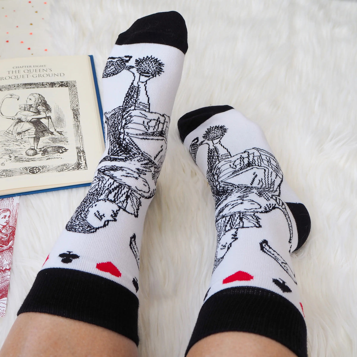  Alice in Wonderland Socks from Literary Emporium.