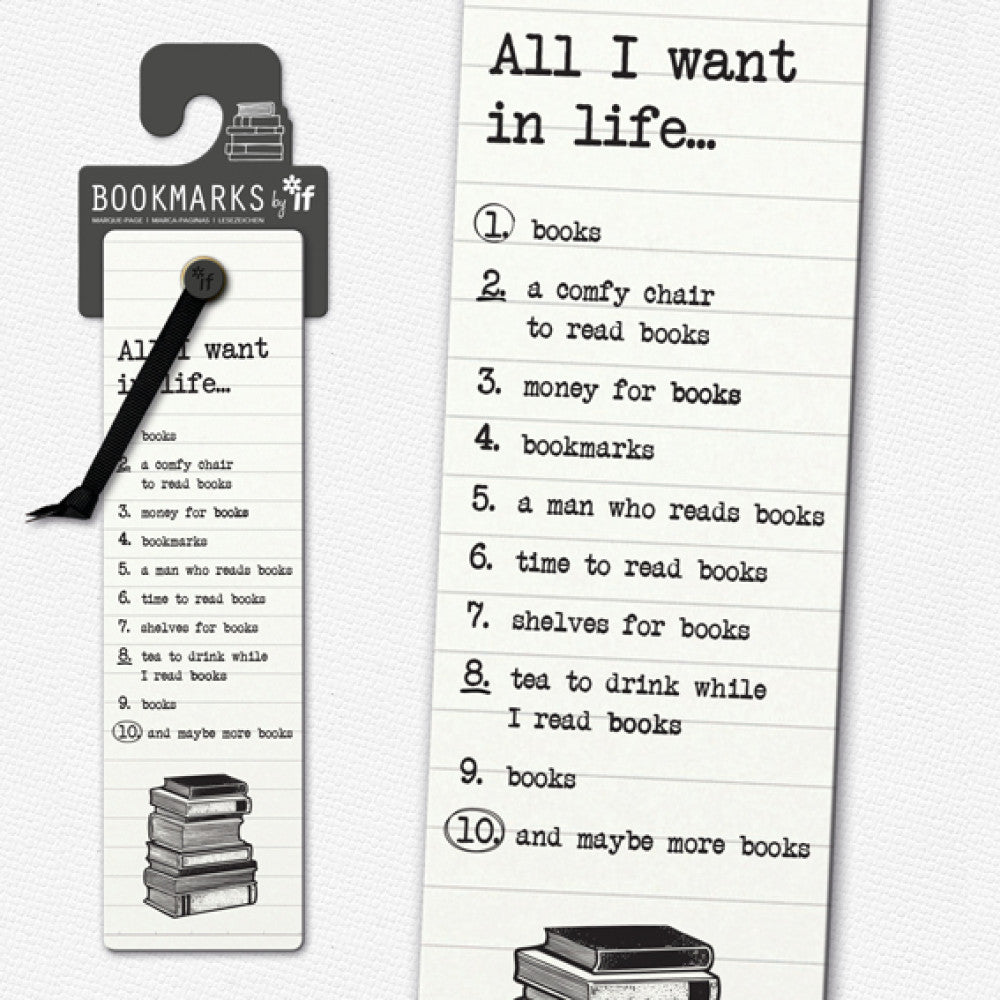 All I Want in Life Bookmark