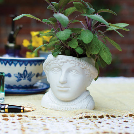 Jane Austen Small Ceramic Planter