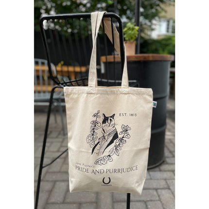 Pride and Purrjudice Fairtrade Organic Tote Bag