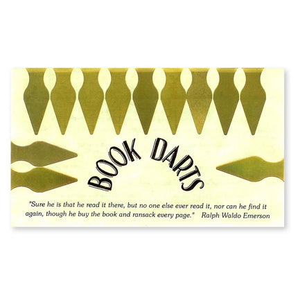 Book Darts - Pack of 12 Brass