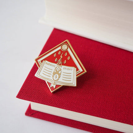 Burning Bright Enamel Pin from Literary Emporium