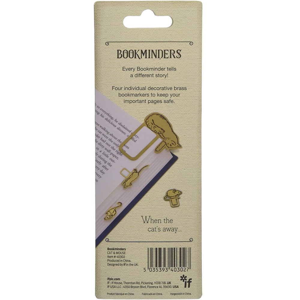 Cat & Mouse Brass Bookminders Page Markers