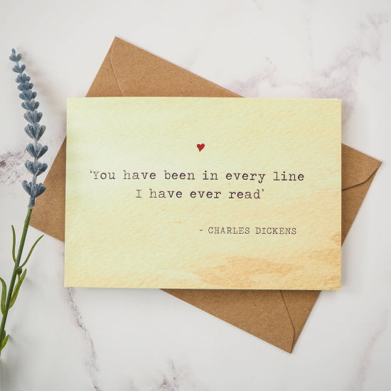 Charles Dickens Quote Card from Literary Emporium