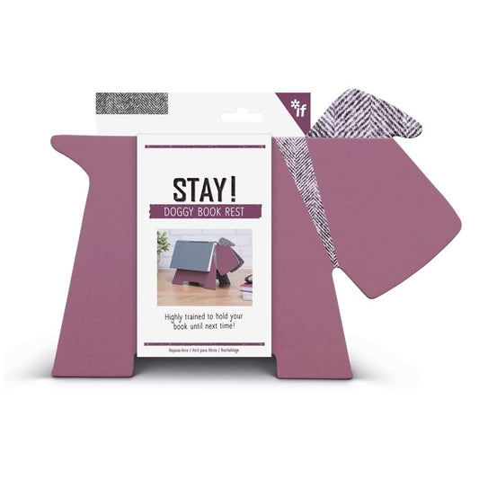 Stay! Doggy Book Rest - Purple