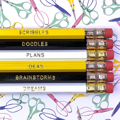 Doodles & Plans Pencils - Set of 6