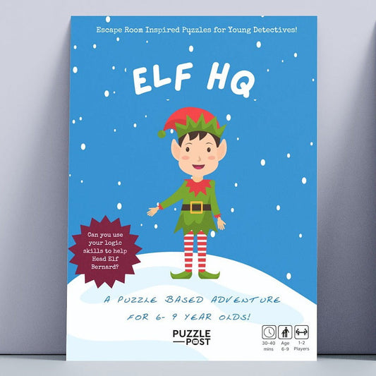 Christmas Children’s Escape Room Game - Elf HQ (Age 6-9)