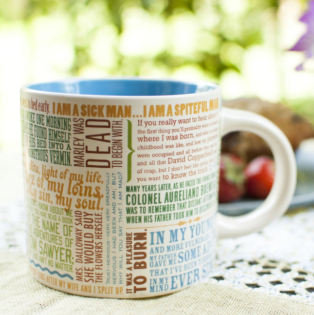 First Lines of Literature Mug