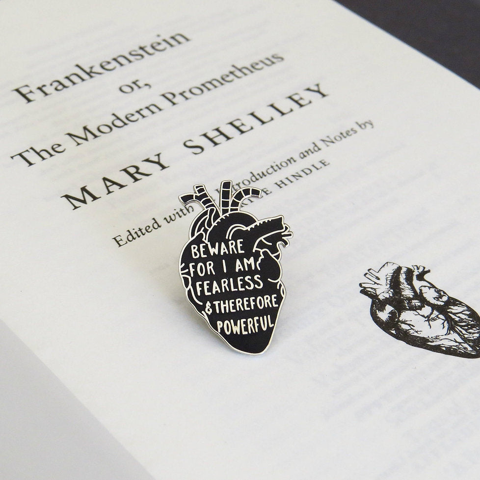 Frankenstein Anatomical Heart Enamel Pin 