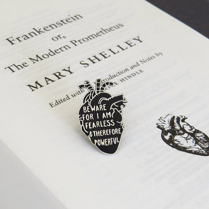Frankenstein Anatomical Heart Enamel Pin 