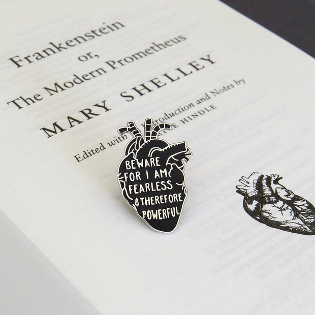 Frankenstein Anatomical Heart Enamel Pin 