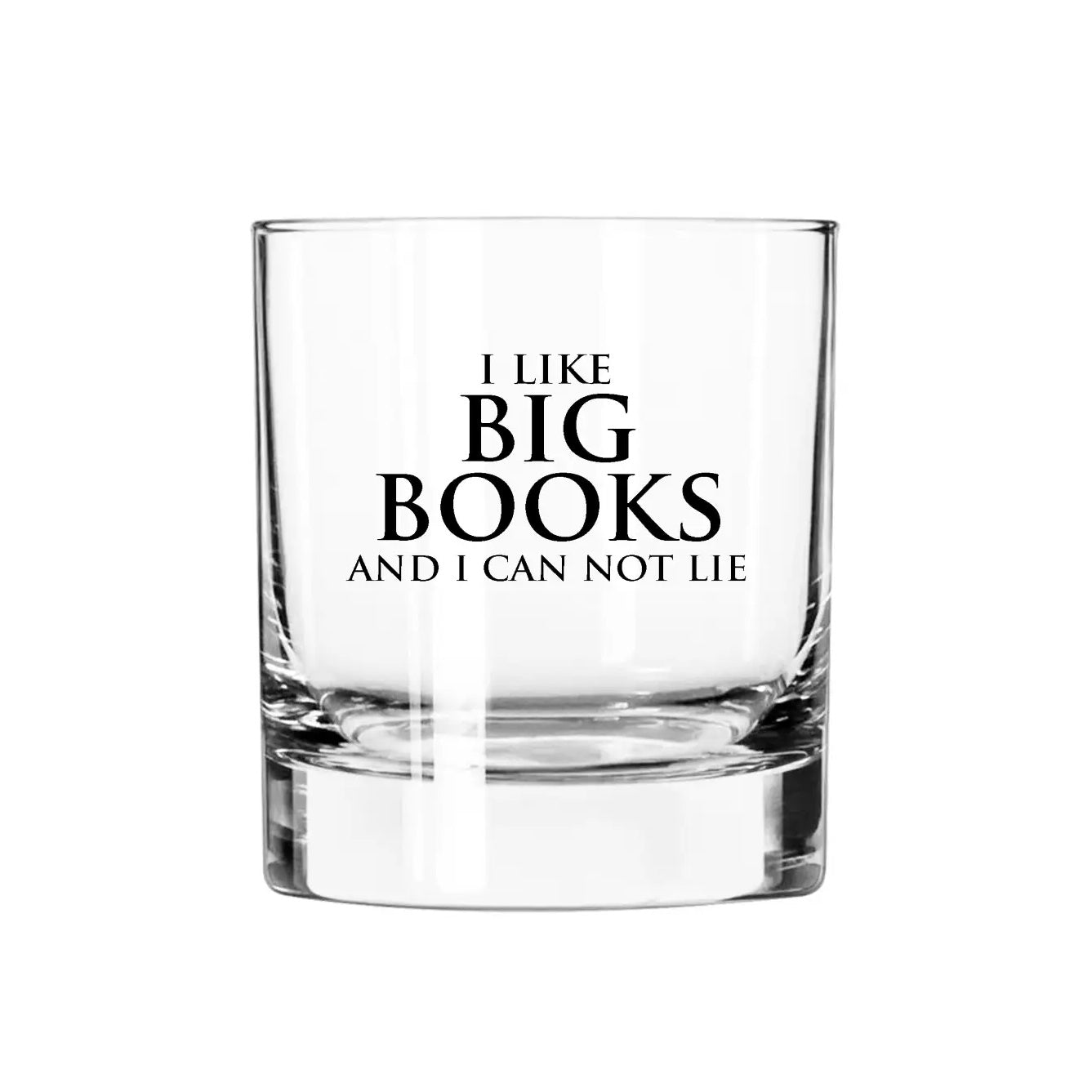 I Like Big Books Rocks Glass