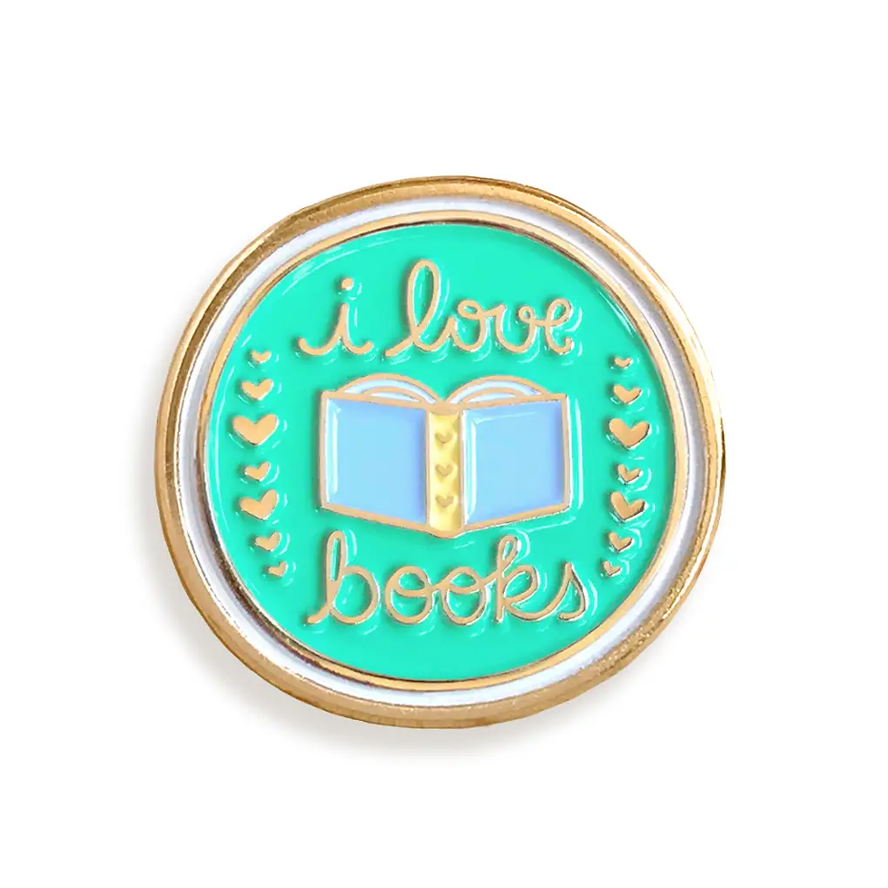 I Love Books Enamel Pin