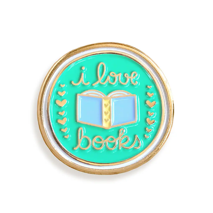 I Love Books Enamel Pin