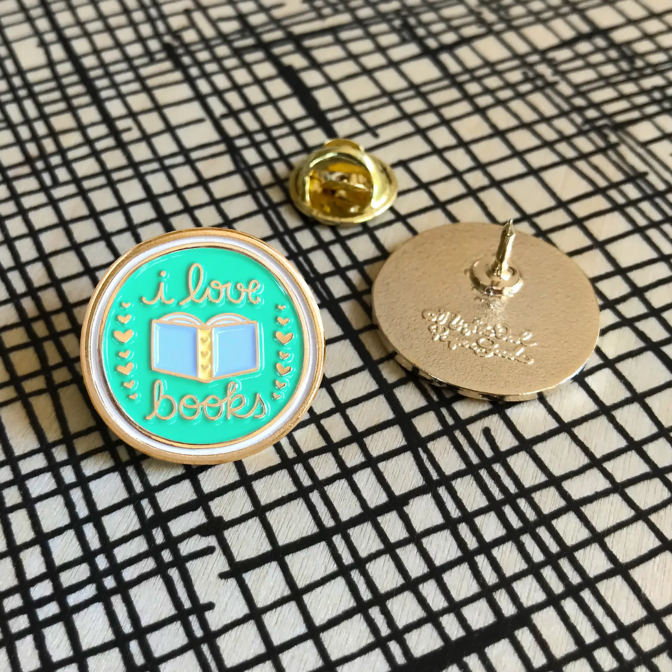 I Love Books Enamel Pin