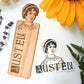 Peek-a-boo Wooden Bookmark Jane Austen