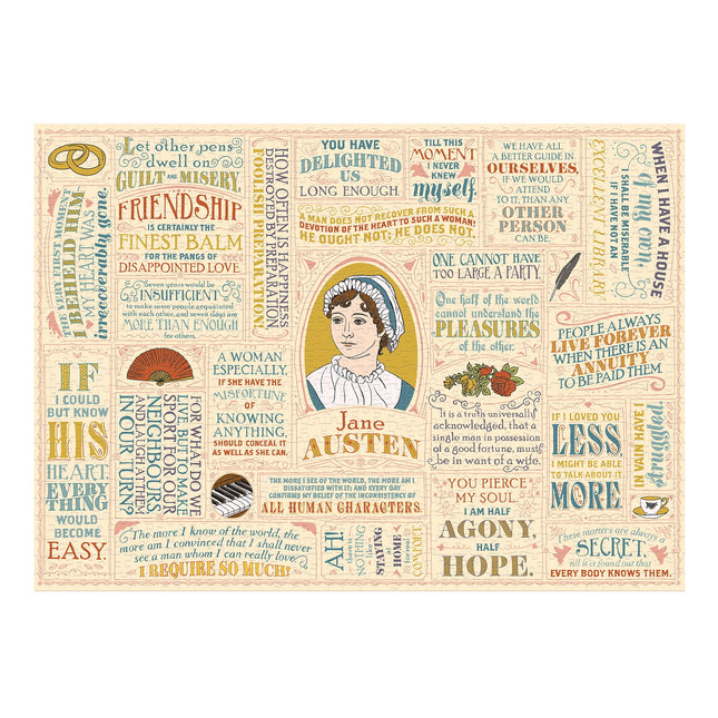 Jane Austen Quotations 1000 Piece Puzzle