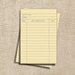 Library Card To-Do List Notepad