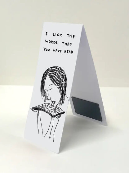 David Shrigley Lick the Words Magnetic Bookmark