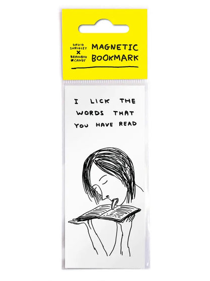 David Shrigley Lick the Words Magnetic Bookmark