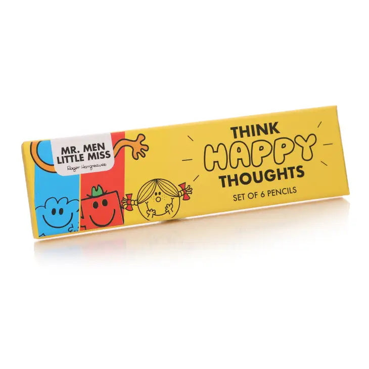 Mr Men & Little Miss Think Happy Thoughts Pencil Set