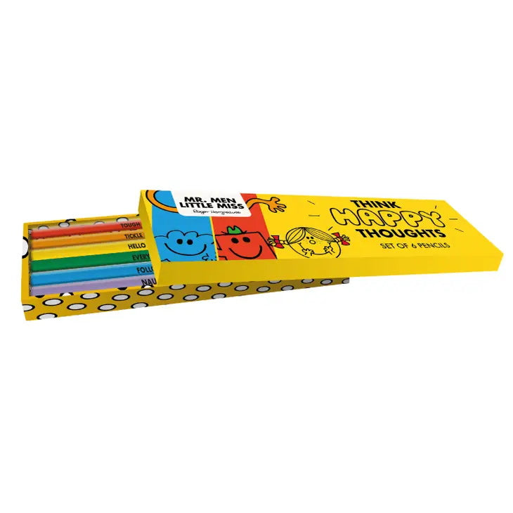 Mr Men & Little Miss Think Happy Thoughts Pencil Set