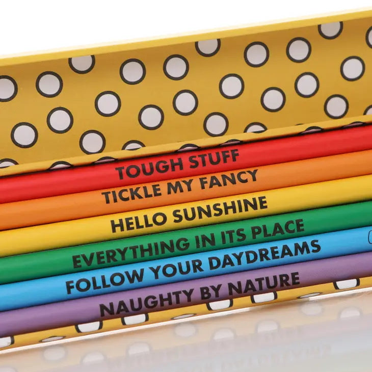 Mr Men & Little Miss Think Happy Thoughts Pencil Set