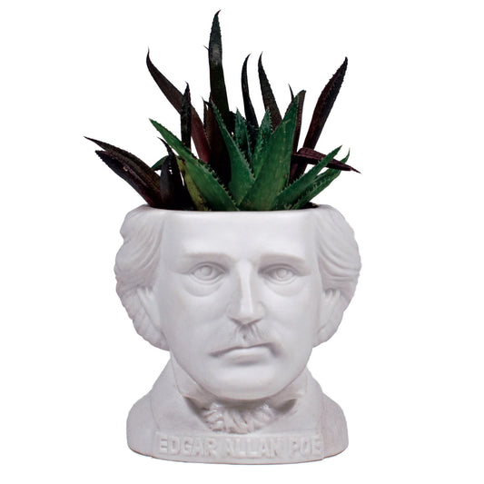 Edgar Allan Poe Small Ceramic Planter from The Unemployed Philosophers Guild