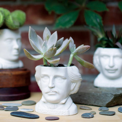 Edgar Allan Poe Small Ceramic Planter from The Unemployed Philosophers Guild