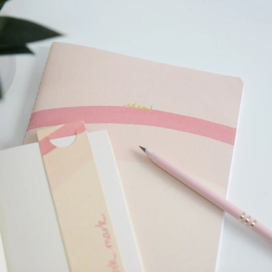 Recycled and Sustainable Lined A5 Ideas Notebook - Cream
