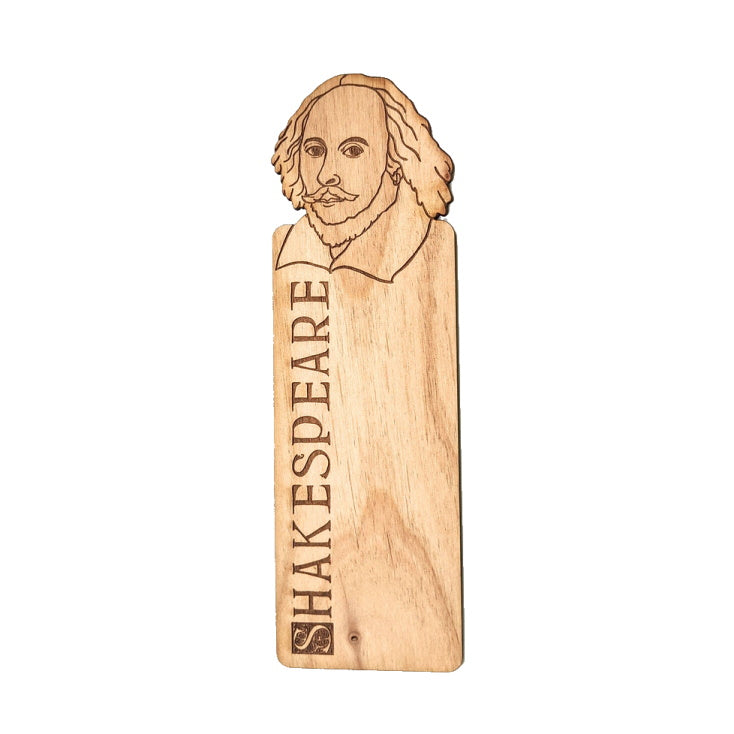 Peek-a-boo Wooden Bookmark William Shakespeare