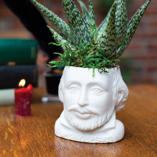 William Shakespeare Small Ceramic Planter