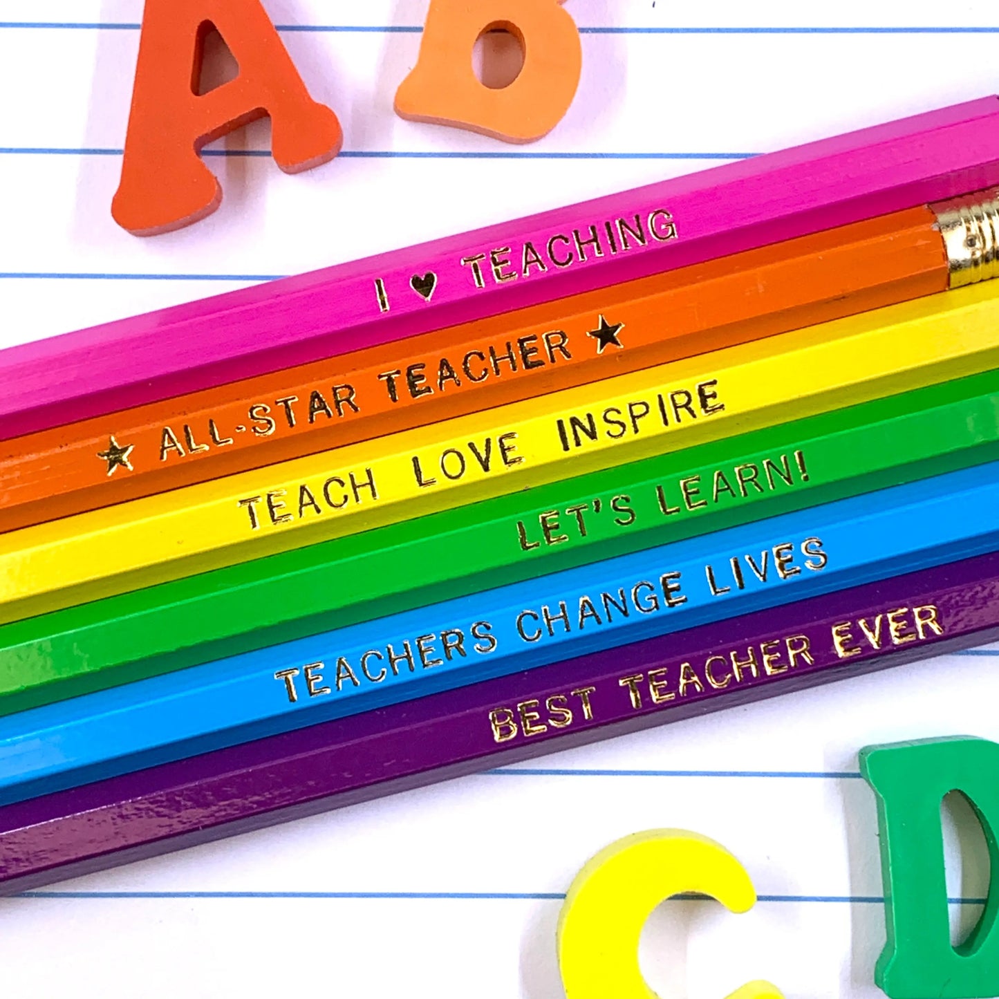 Teacher Pencils - Set of 6