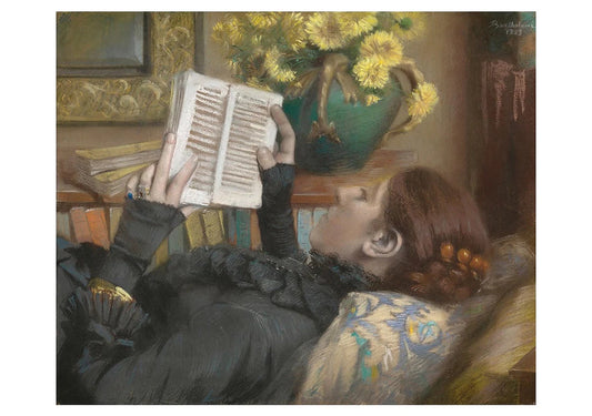 The Reading Woman Notecard: The Artist's Wife Reading