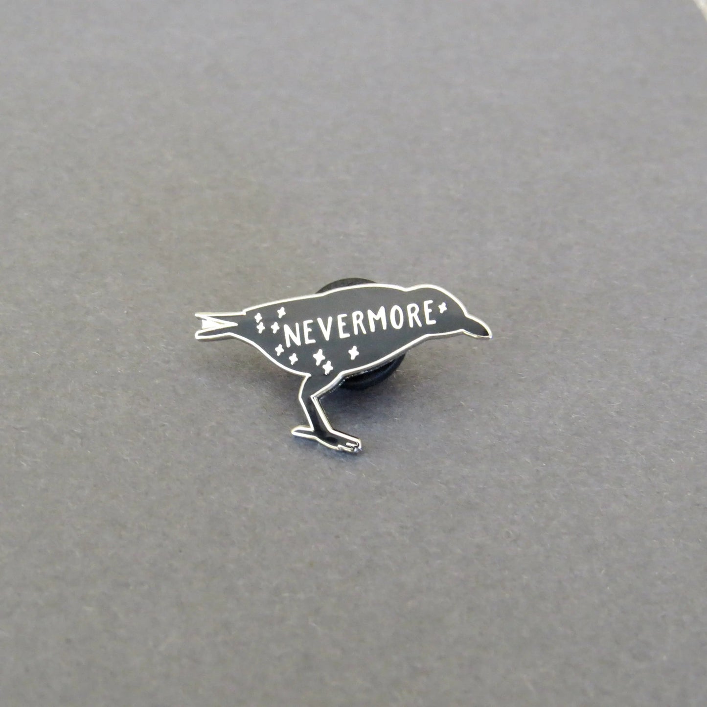 The Raven Edgar Allan Poe Enamel Pin Badge Literary Emporium