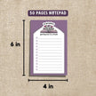 To Do Before Getting Lost in a Book Notepad