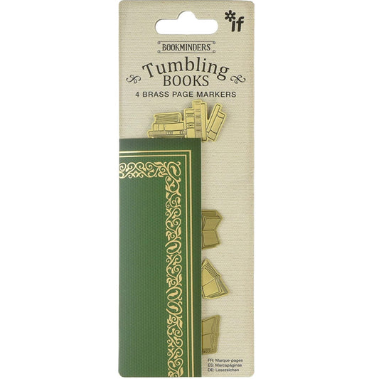 Tumbling Books Brass Bookminders Page Markers