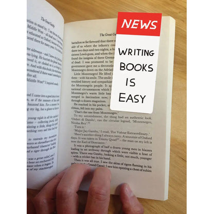 David Shrigley Writing Books is Easy Magnetic Bookmark