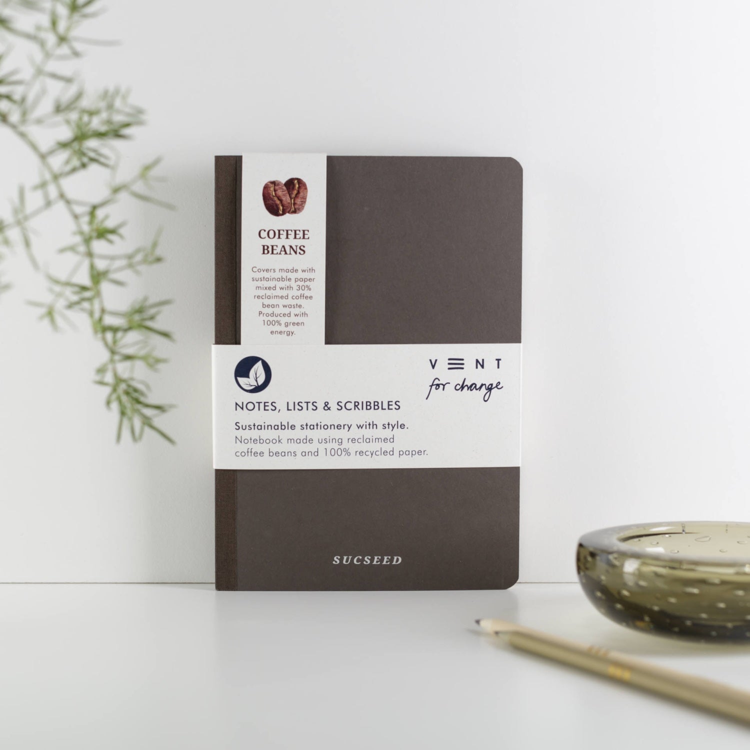 SUCSEED Sustainable Notebook - Coffee Beans