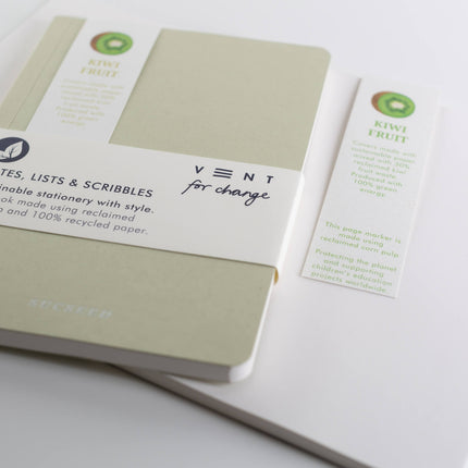 SUCSEED Sustainable Notebook - Kiwi Fruit